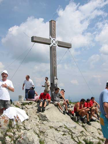 Das Gipfelkreuz des Aggenstein